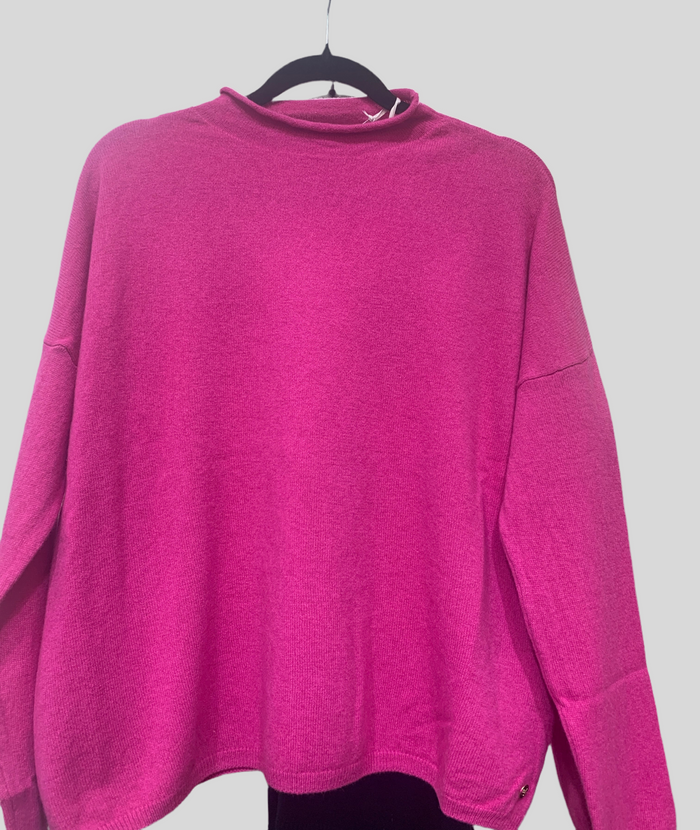 Mia Fratino Sloane Cashmere Pullover Punch