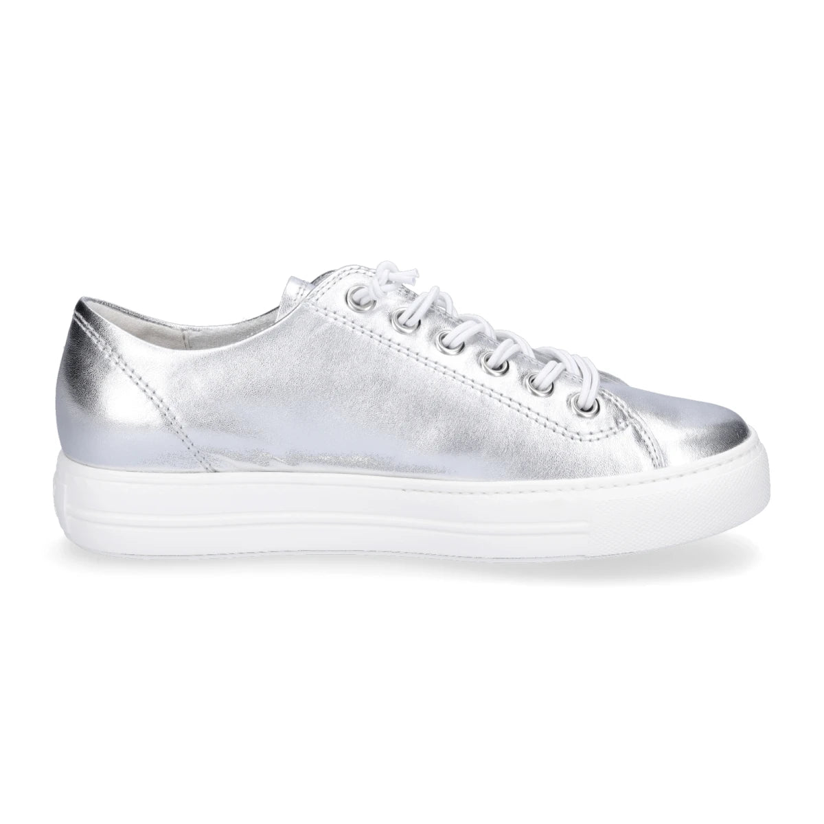 Paul Green Metallic Silver Sneakers 4081-456