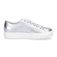 Paul Green Metallic Silver Sneakers 4081-456