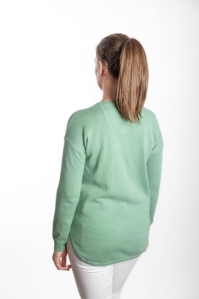 Bow and Arrow Mint Green Swing Jumper