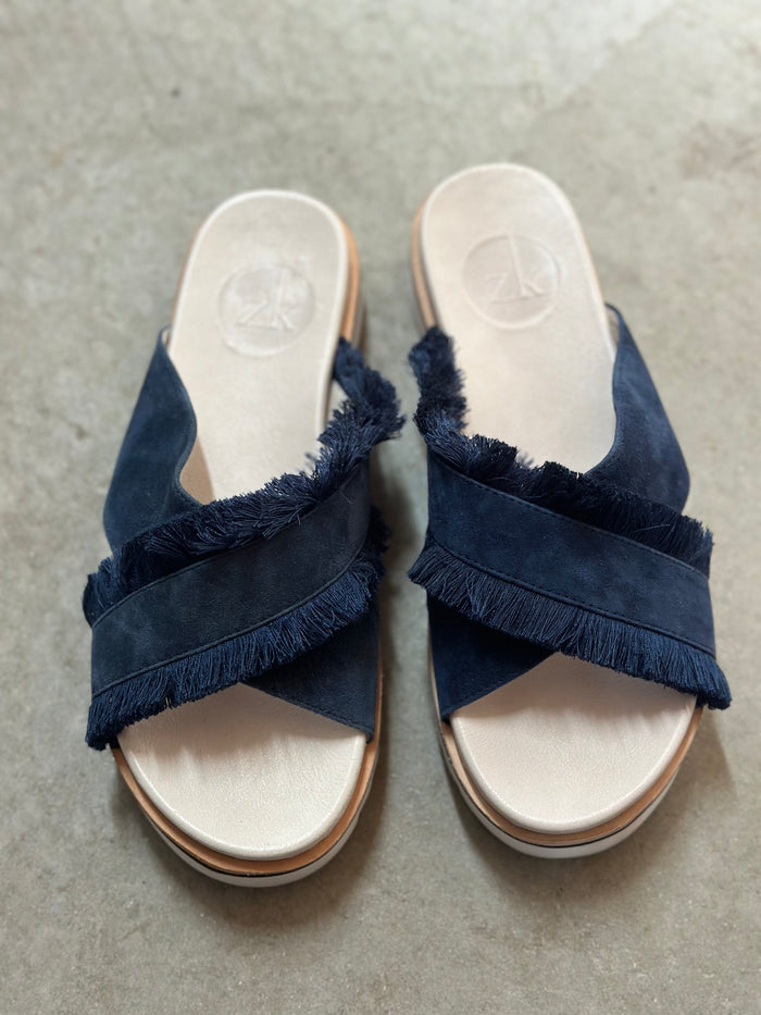 Zoe Kratzmann Navy Slides