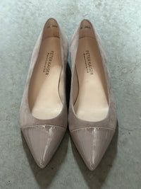 Peter Kaiser Patent/Suede Flats