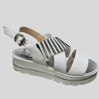 Luca Grossi White/Monochrome Platform Sandal D579