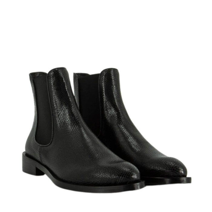 Zinda Viper Negro Pull on Ankle Boot 2958