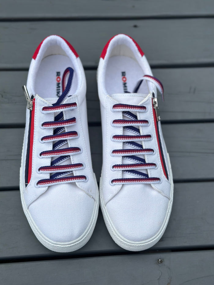 Romika White Canvas Sneakers