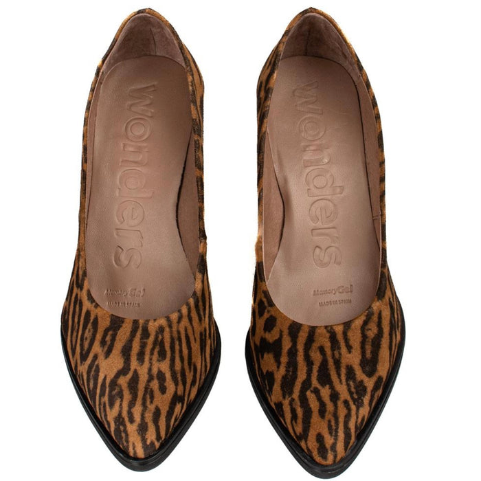 Wonders Leopard Print Heels M5420