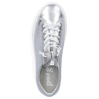 Paul Green Metallic Silver Sneakers 4081-456