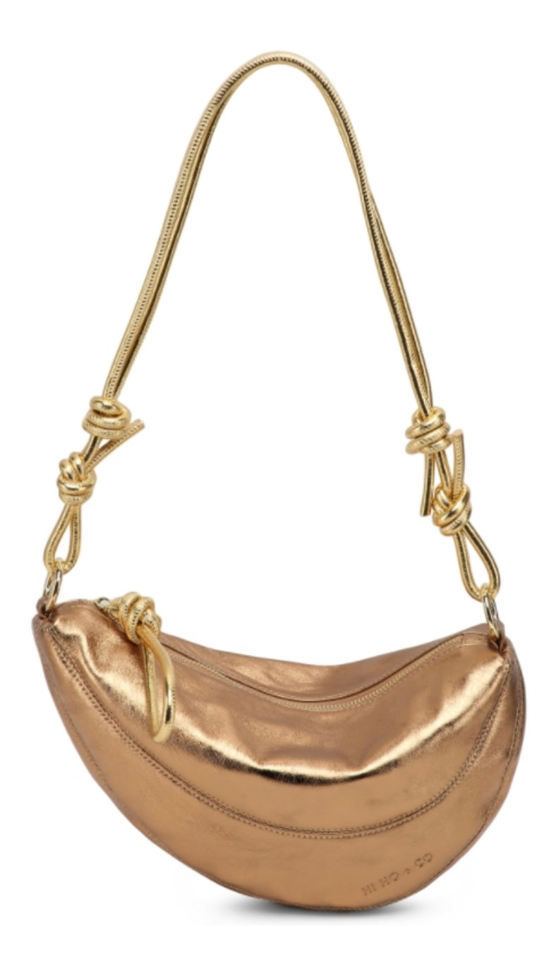 Hi Ho Gold Crescent Bag