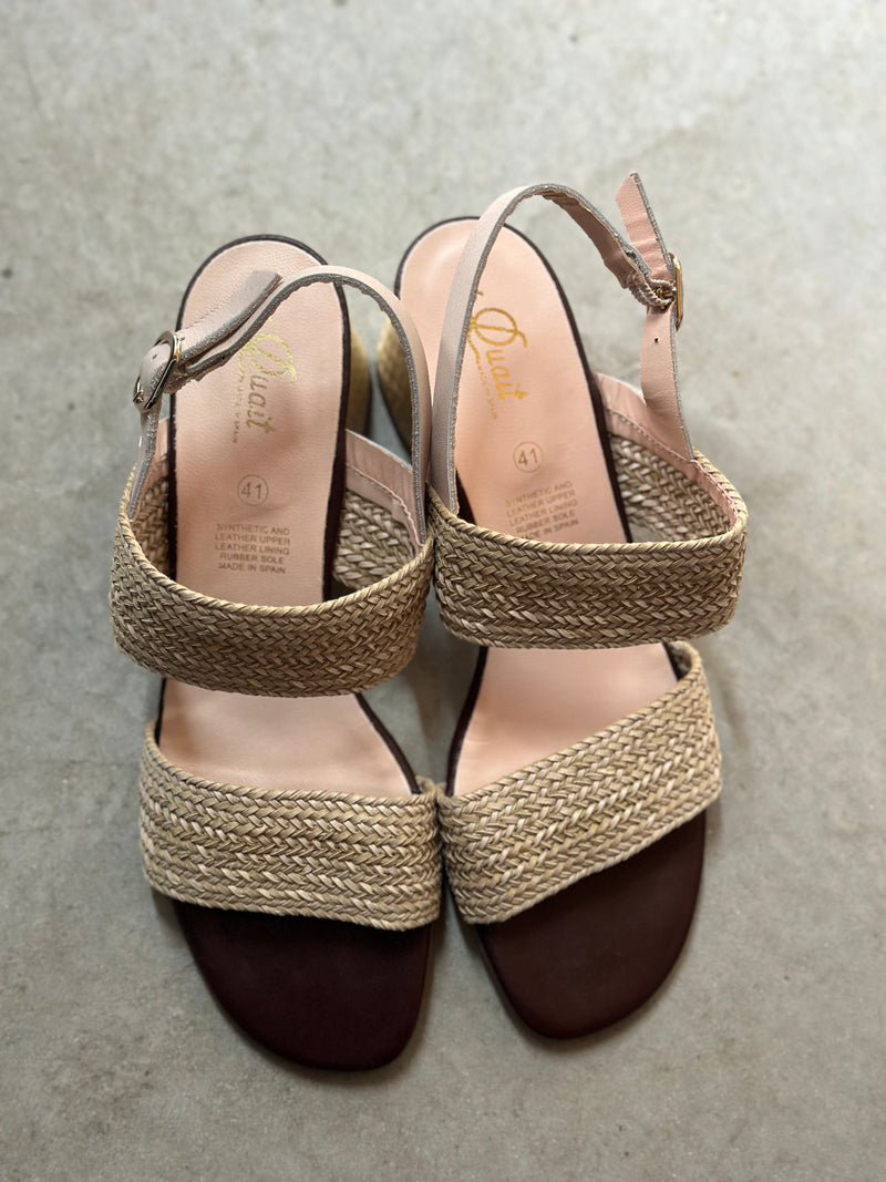 Quait Raffia Beige Heels