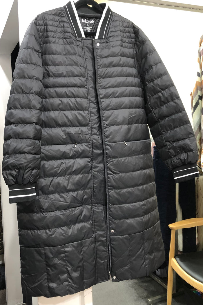 Moke Puffer Coat Black