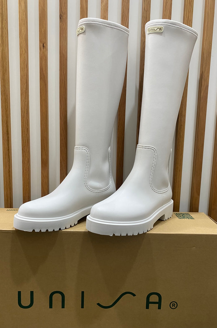 Unisa Fair Long Boot Off White