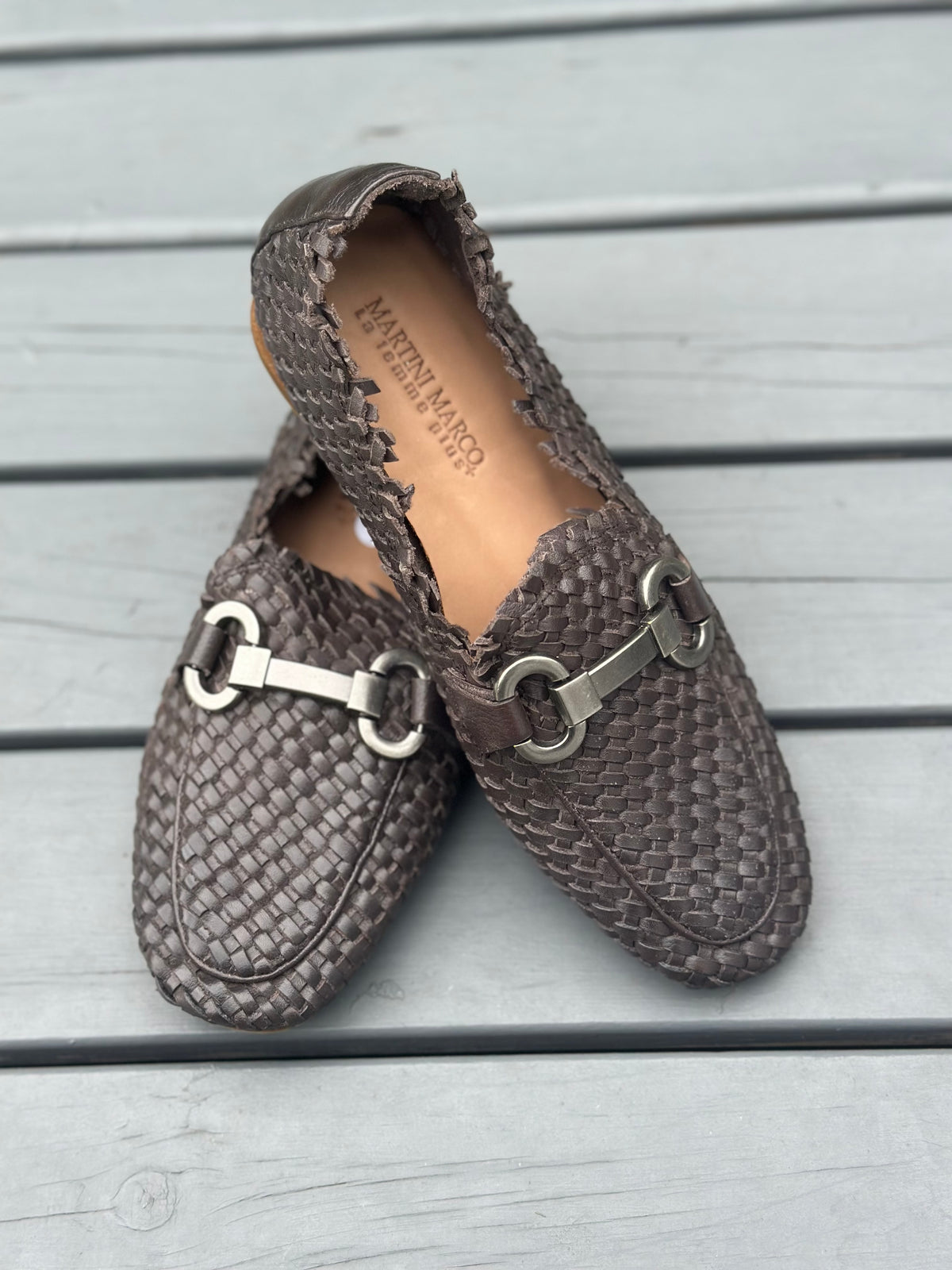 Martini Marco Woven Caffee Loafer