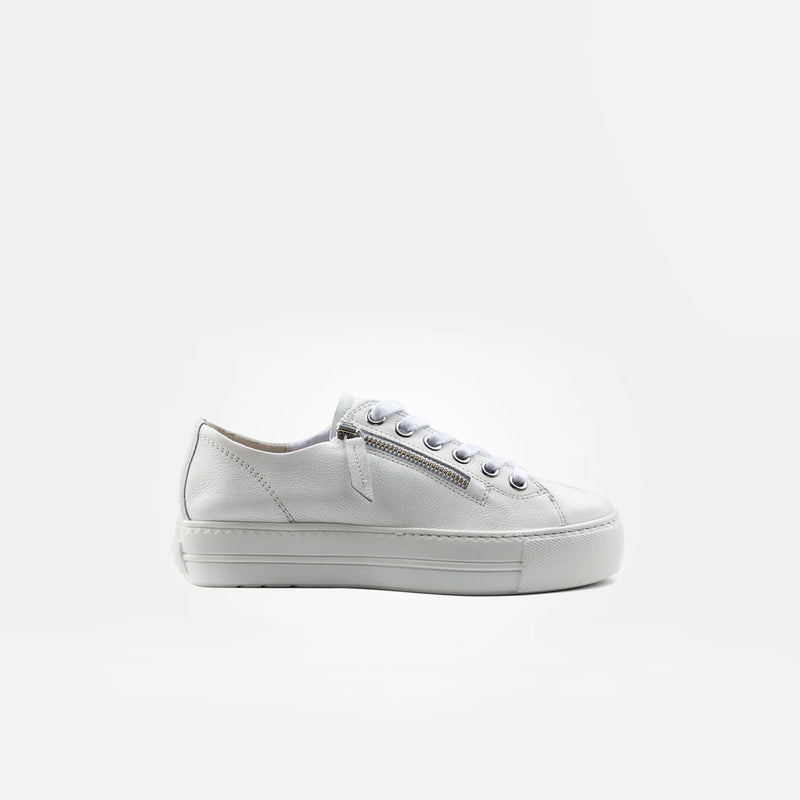 Paul Green White/Silver Flatform Sneakers 5006-046