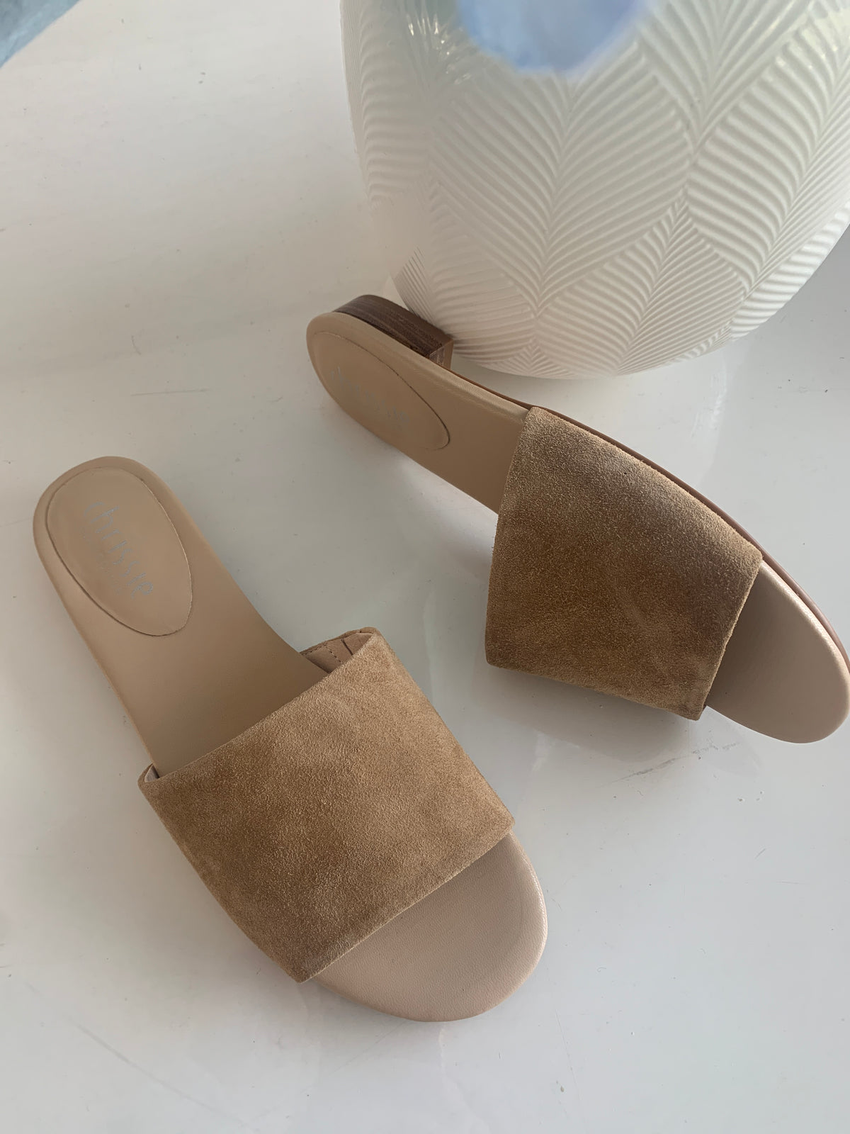 Chrissie Boston Suede Camel