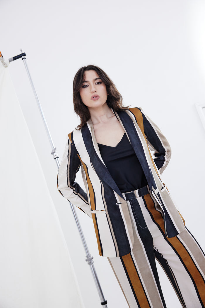 Kamare Marias Viscose Striped Jacket