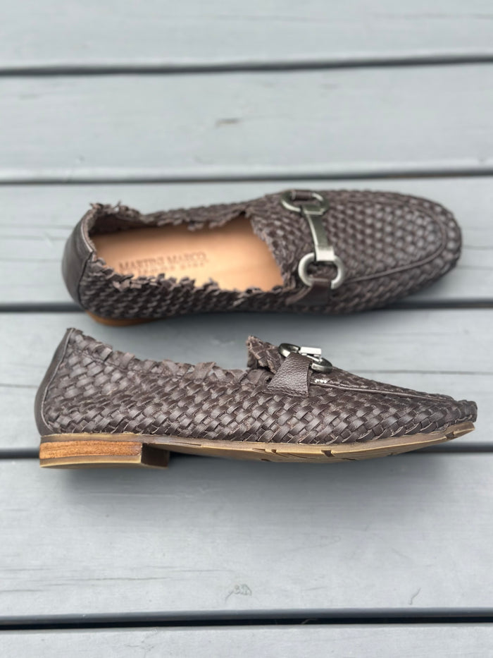 Martini Marco Woven Caffee Loafer