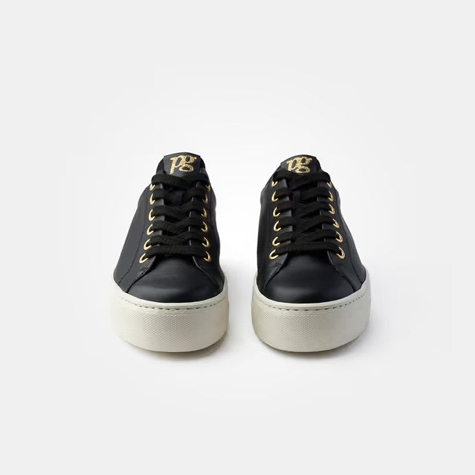 Paul Green Maincalf Black Sneakers with Gold 5320-065