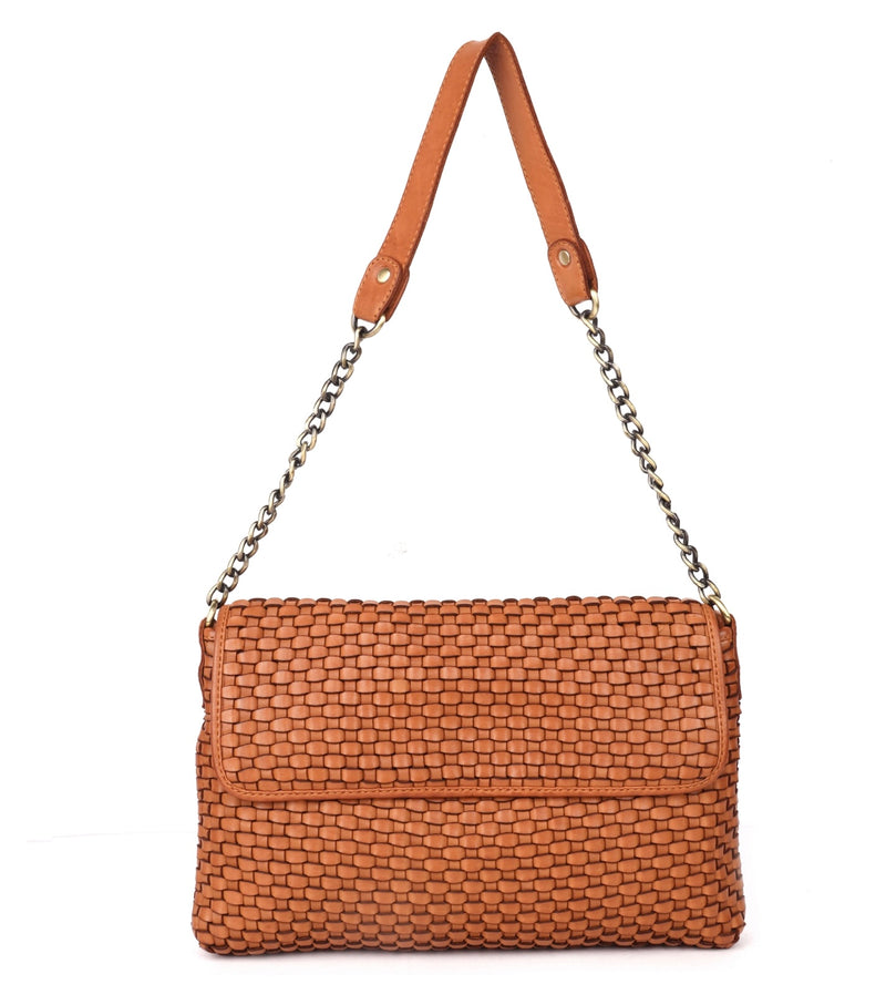 Rugged Hide Beechworth Woven Chain Bag Tan