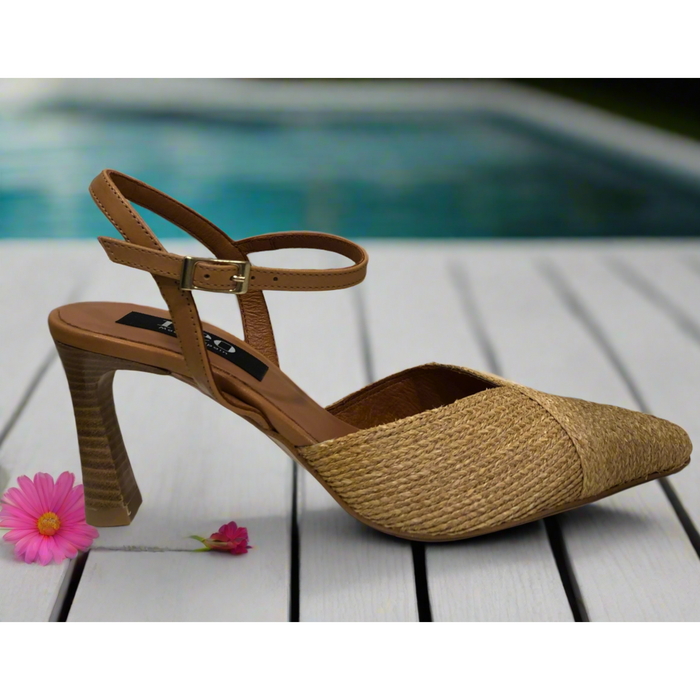 Neo Raffia Pointed Heel