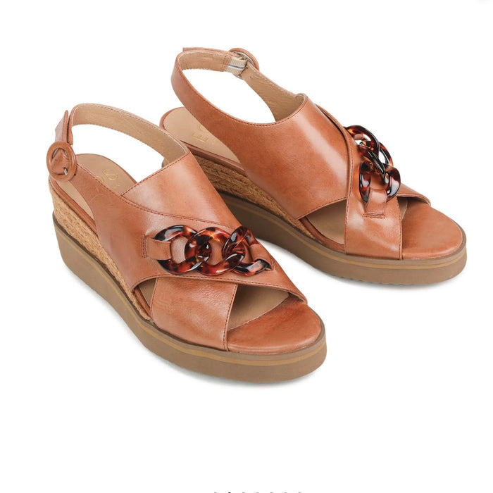 Eos Wayfarer Wedge Sandal Redwood