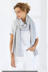 Mia Fratino Cashmere Travel Wrap Foggy 20507