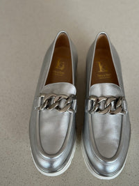 Luca Grossi Loafer Wedge Silver H026M