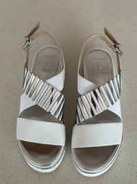 Luca Grossi White/Monochrome Platform Sandal D579