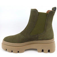 Paul Green Nubuk Military Pull On Ankle Boot 9124-054