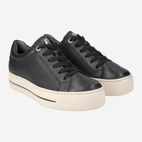 Paul Green Black Calf Sneakers 5241-014