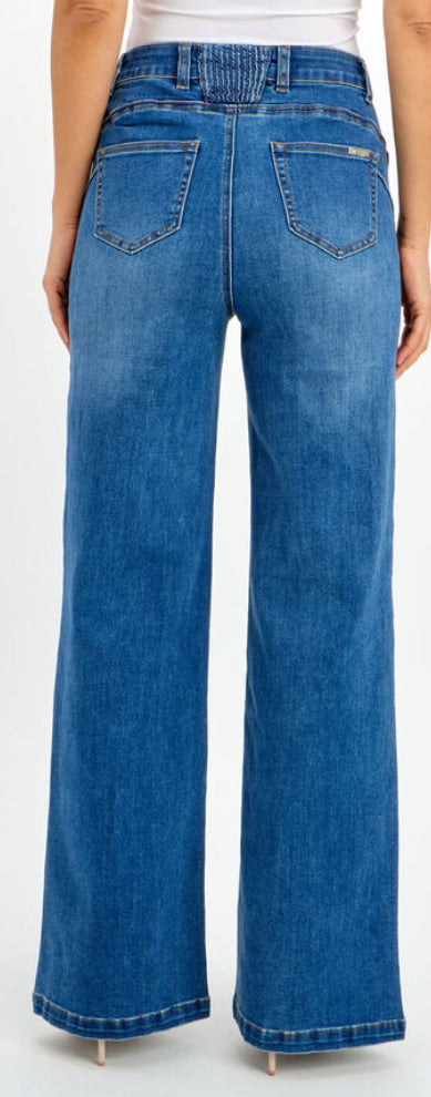 Frank Lyman High Rise Wide Leg Jeans 24135ou