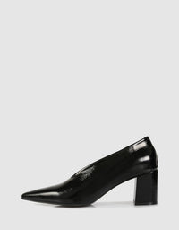 Sempre Di Patent Black Heel