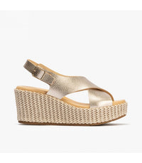 Pitillos Wedge Sandal Oro 5512