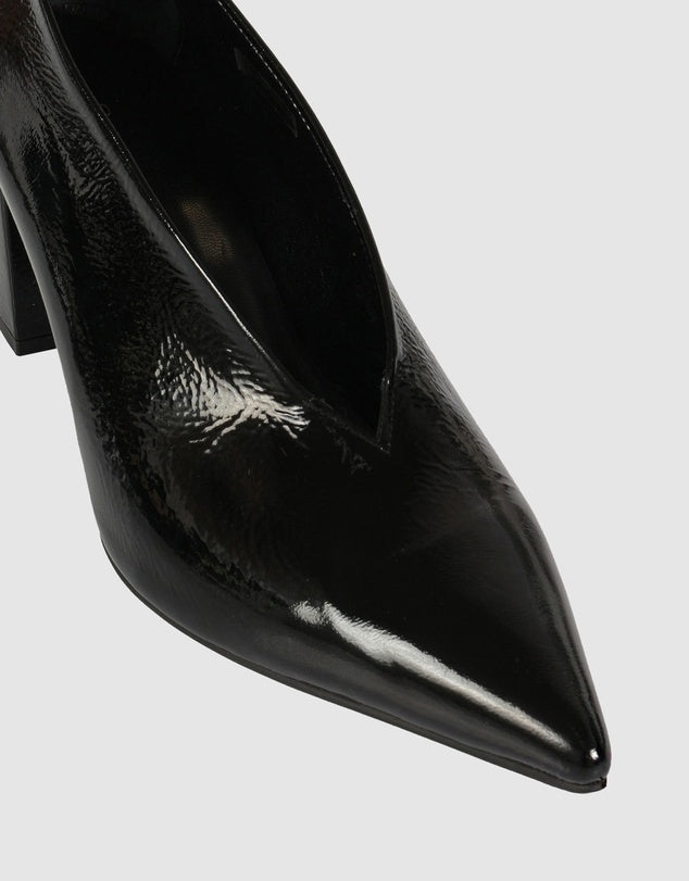 Sempre Di Patent Black Heel