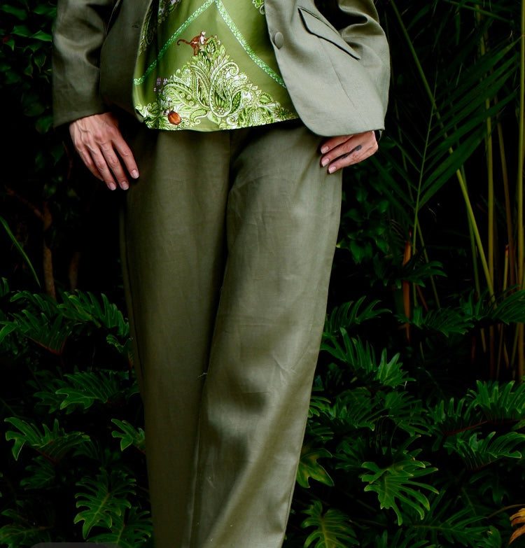 Kamare Marais Linen Pant Olive