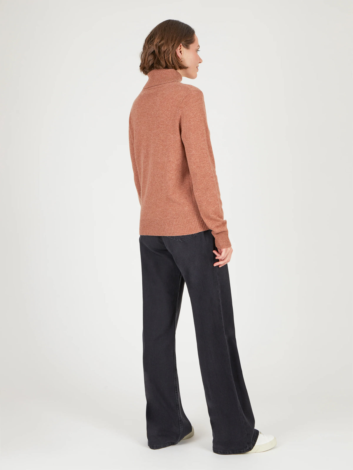 Cocoa Cashmere Roll Neck Jumper Toffee