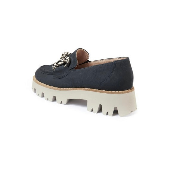 Paul Green Navy Suede Loafer 2987-09