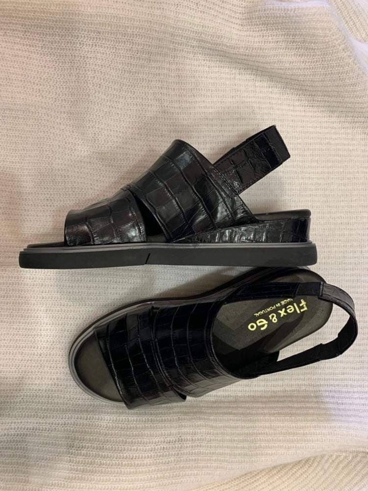 Flex & Go Congo Black Sandal