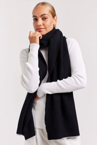 Ali Wool Scarf Black