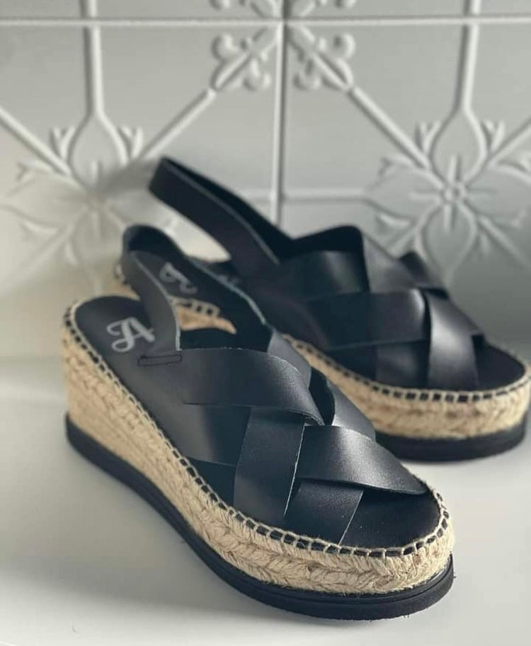 Juncal Aguirre Black Sandals