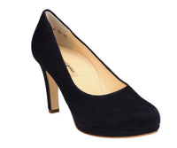 Paul Green Navy Platform Suede heel 2634-03