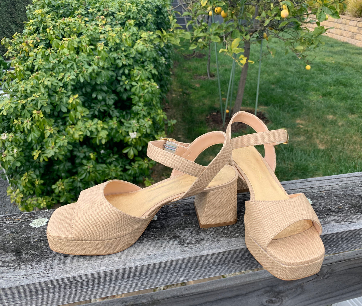 Unisa Natural Raffia Sandal